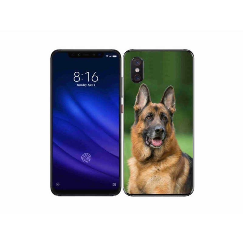 Gelový kryt mmCase na mobil Xiaomi Mi 8 Pro - německý ovčák