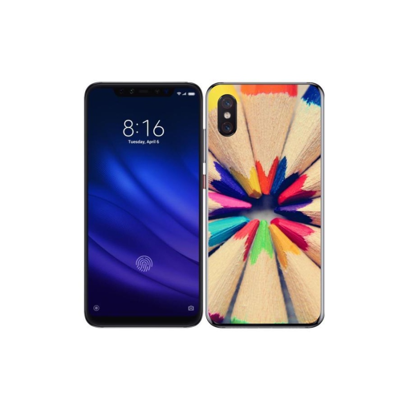 Gelový kryt mmCase na mobil Xiaomi Mi 8 Pro - pastelky