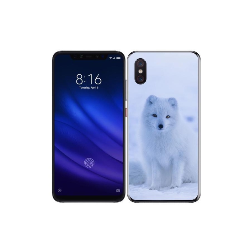 Gelový kryt mmCase na mobil Xiaomi Mi 8 Pro - polární liška