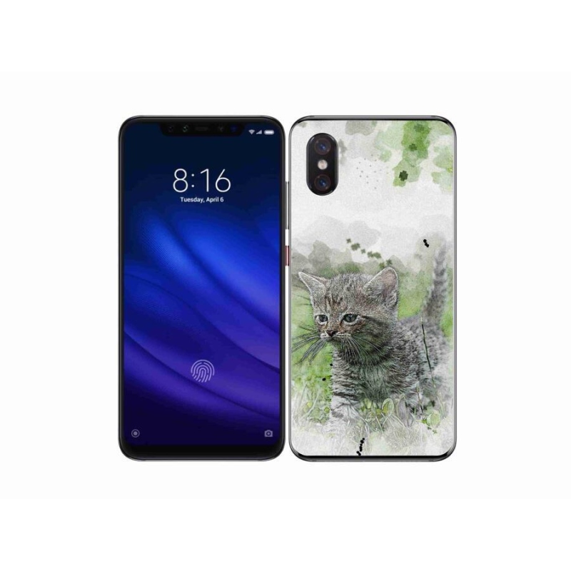 Gelový kryt mmCase na mobil Xiaomi Mi 8 Pro - roztomilé kotě 1