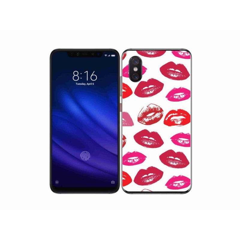 Gelový kryt mmCase na mobil Xiaomi Mi 8 Pro - rty