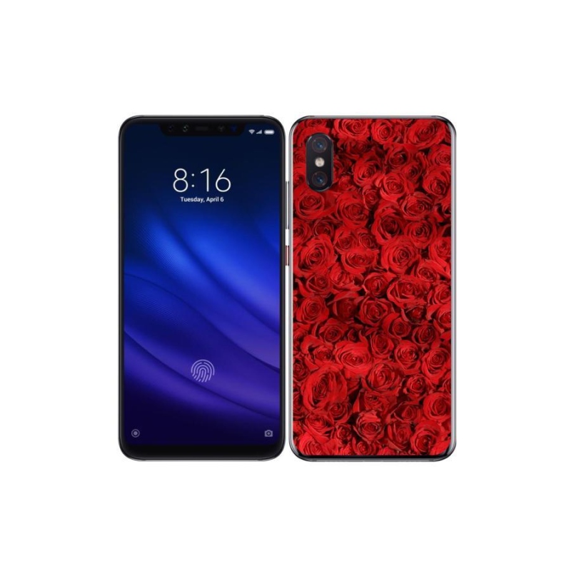 Gelový kryt mmCase na mobil Xiaomi Mi 8 Pro - růže