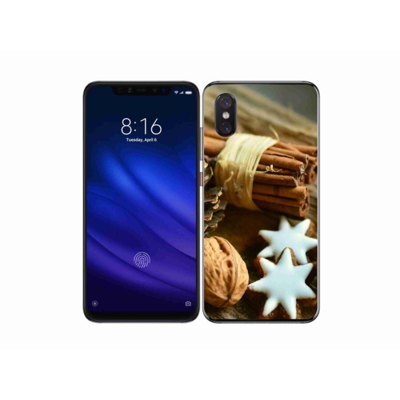 Gelový kryt mmCase na mobil Xiaomi Mi 8 Pro - skořice a perníčky