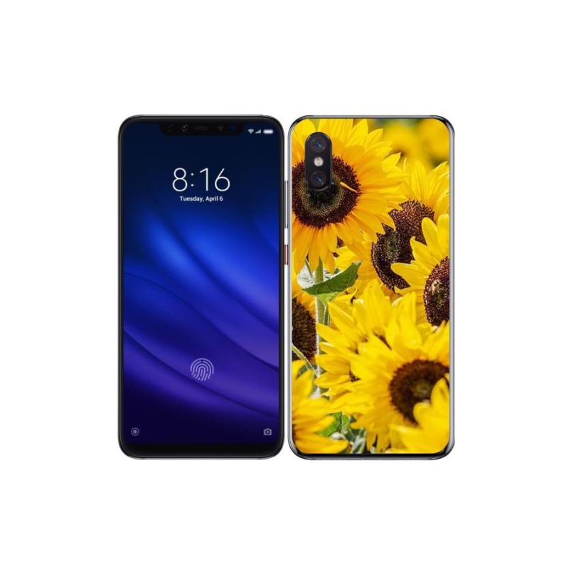 Gelový kryt mmCase na mobil Xiaomi Mi 8 Pro - slunečnice