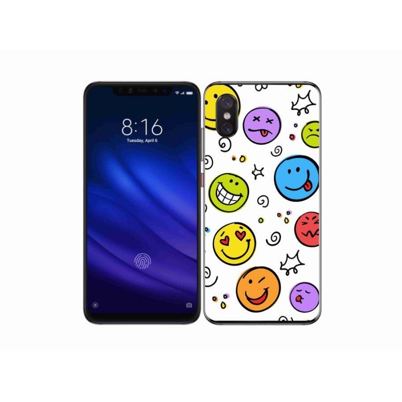 Gelový kryt mmCase na mobil Xiaomi Mi 8 Pro - smajlíci