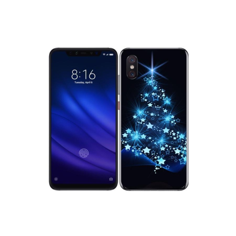 Gelový kryt mmCase na mobil Xiaomi Mi 8 Pro - vánoční stromek