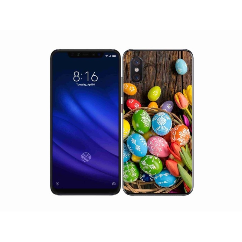 Gelový kryt mmCase na mobil Xiaomi Mi 8 Pro - velikonoční vajíčka