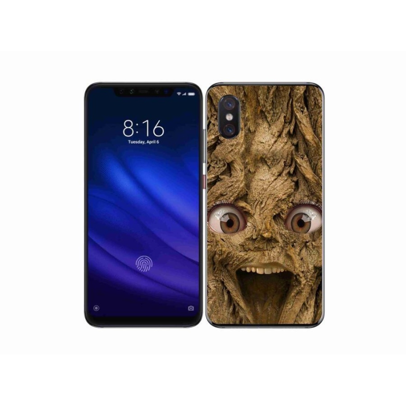 Gelový kryt mmCase na mobil Xiaomi Mi 8 Pro - veselý strom s očima