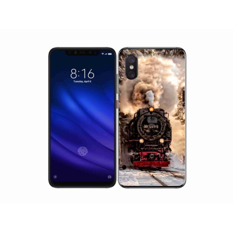 Gelový kryt mmCase na mobil Xiaomi Mi 8 Pro - vlak