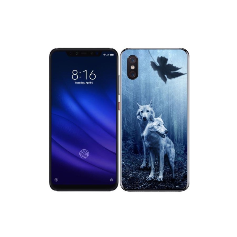 Gelový kryt mmCase na mobil Xiaomi Mi 8 Pro - vlci v lese