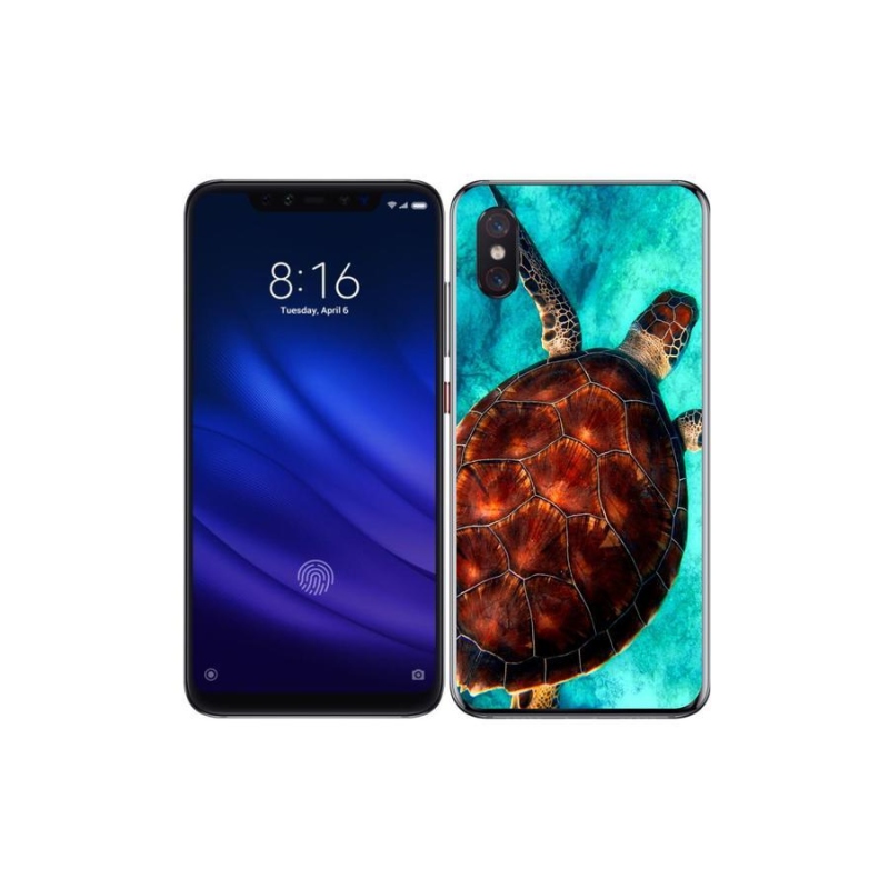 Gelový kryt mmCase na mobil Xiaomi Mi 8 Pro - želva