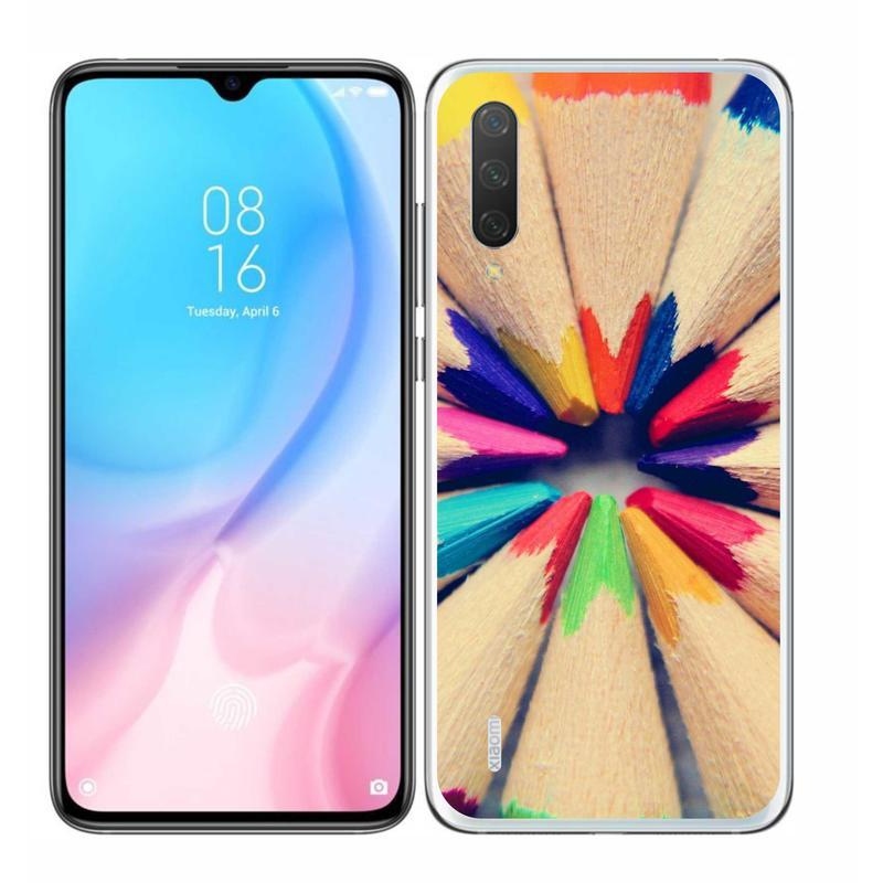 Gelový kryt mmCase na mobil Xiaomi Mi 9 Lite - pastelky