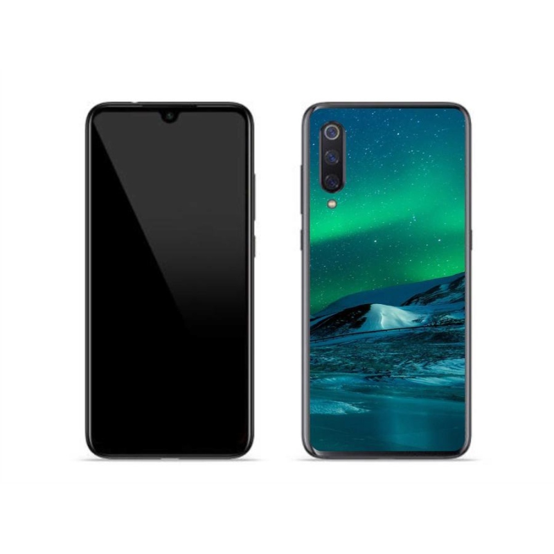 Gelový kryt mmCase na mobil Xiaomi Mi 9 - polární záře