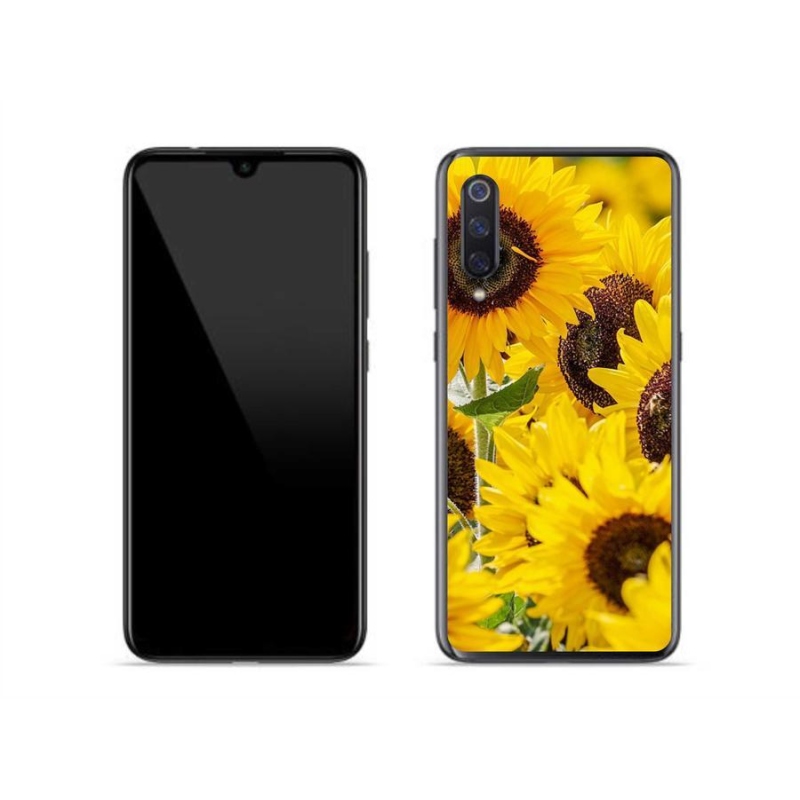 Gelový kryt mmCase na mobil Xiaomi Mi 9 - slunečnice