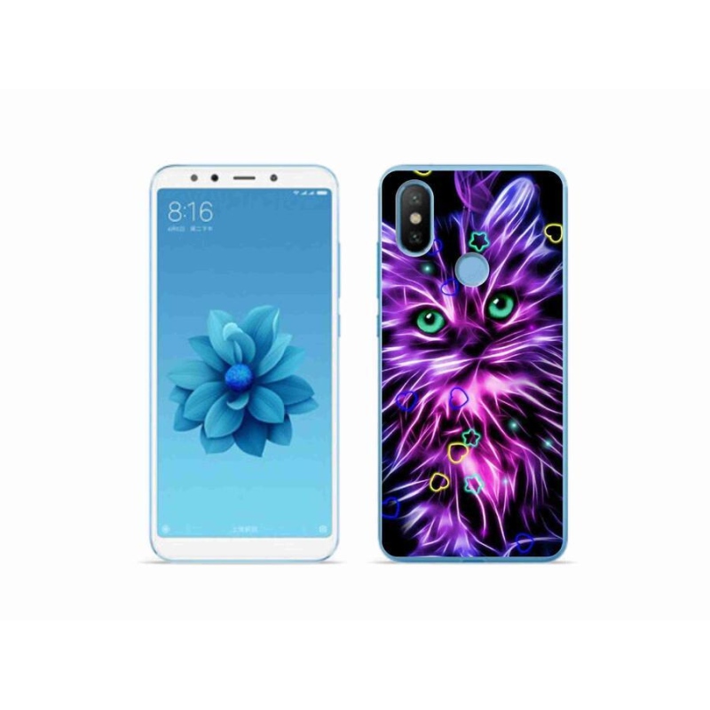 Gelový kryt mmCase na mobil Xiaomi Mi A2 - abstraktní kočka