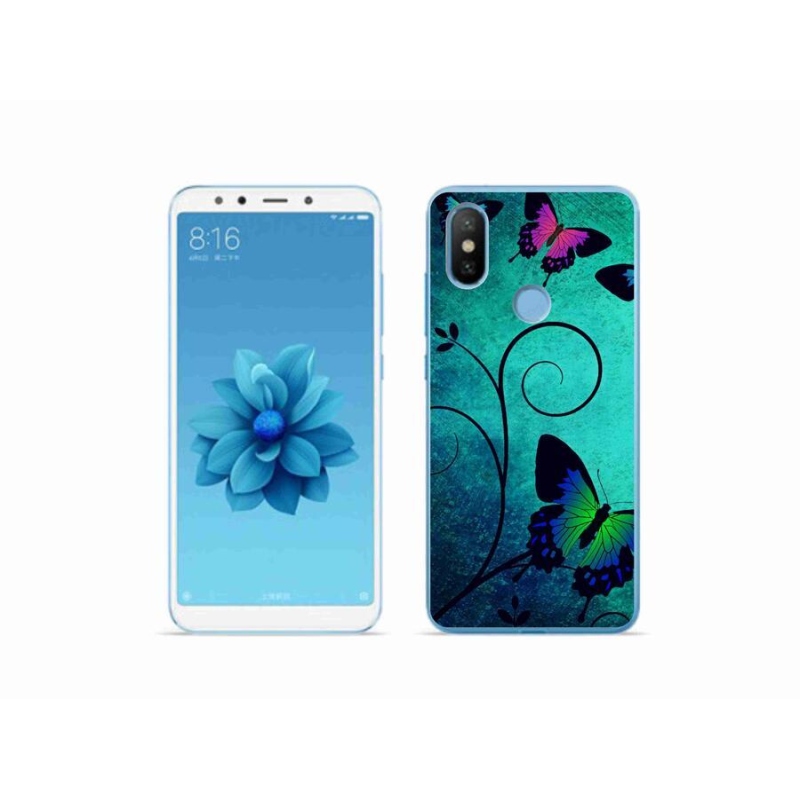 Gelový kryt mmCase na mobil Xiaomi Mi A2 - barevní motýli