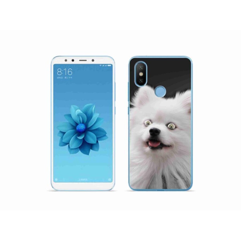 Gelový kryt mmCase na mobil Xiaomi Mi A2 - bílý špic