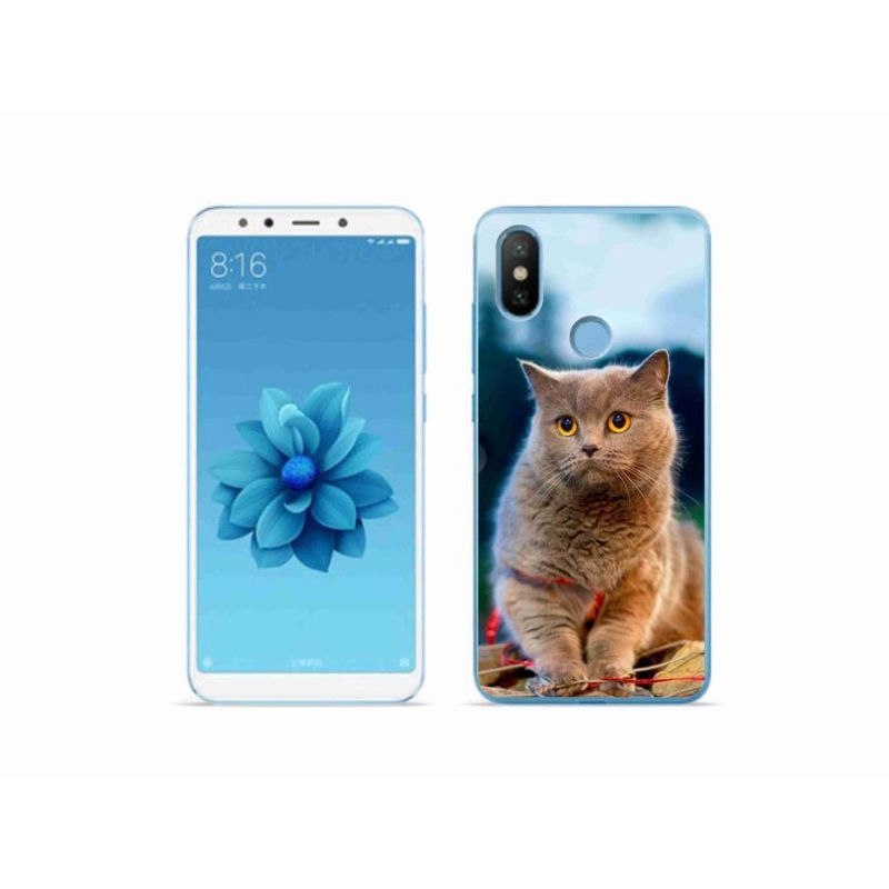 Gelový kryt mmCase na mobil Xiaomi Mi A2 - britská modrá 2
