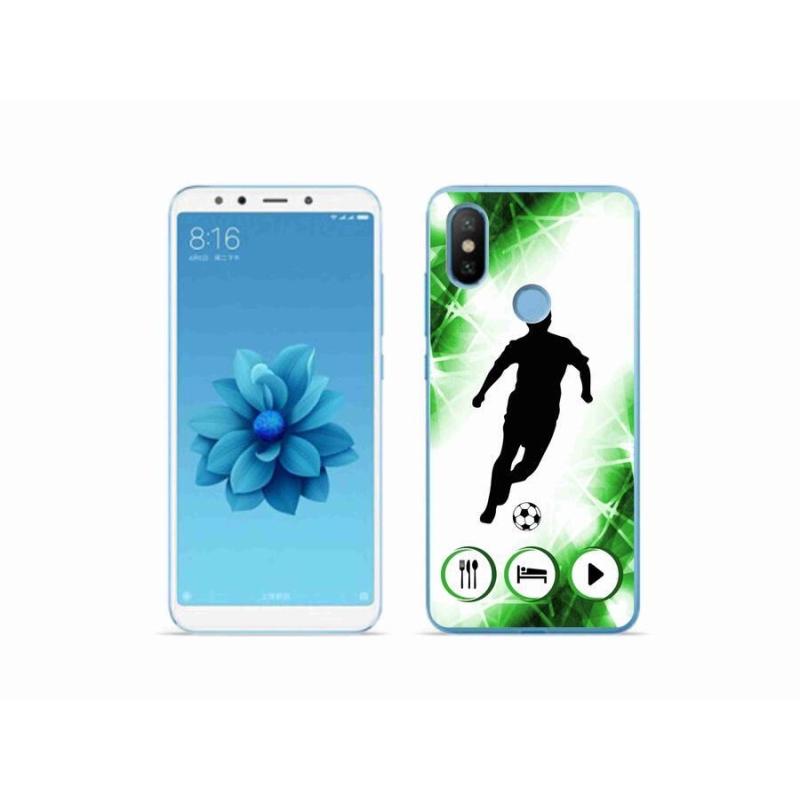 Gelový kryt mmCase na mobil Xiaomi Mi A2 - fotbalista