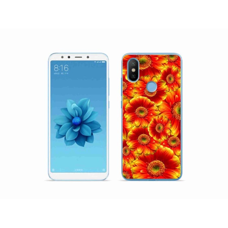 Gelový kryt mmCase na mobil Xiaomi Mi A2 - gerbera 1