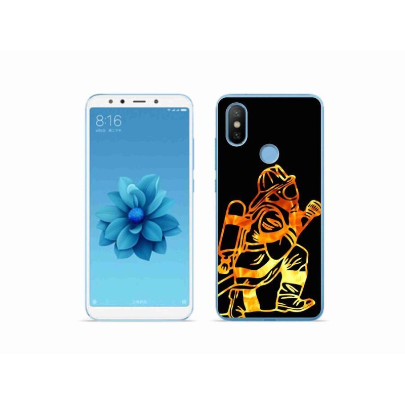 Gelový kryt mmCase na mobil Xiaomi Mi A2 - hasič 1