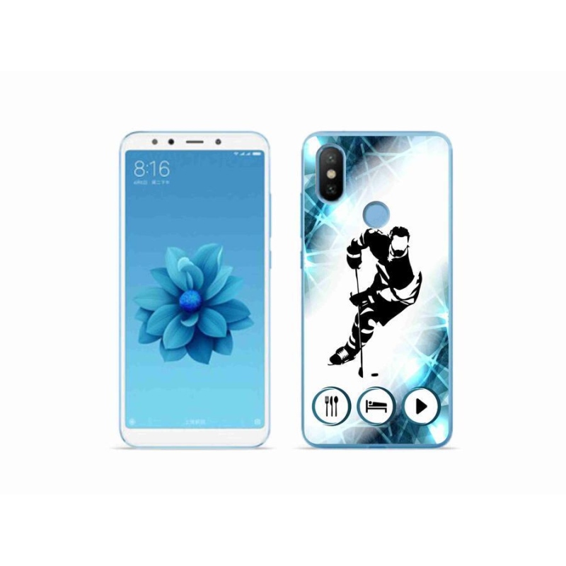Gelový kryt mmCase na mobil Xiaomi Mi A2 - hokej 1
