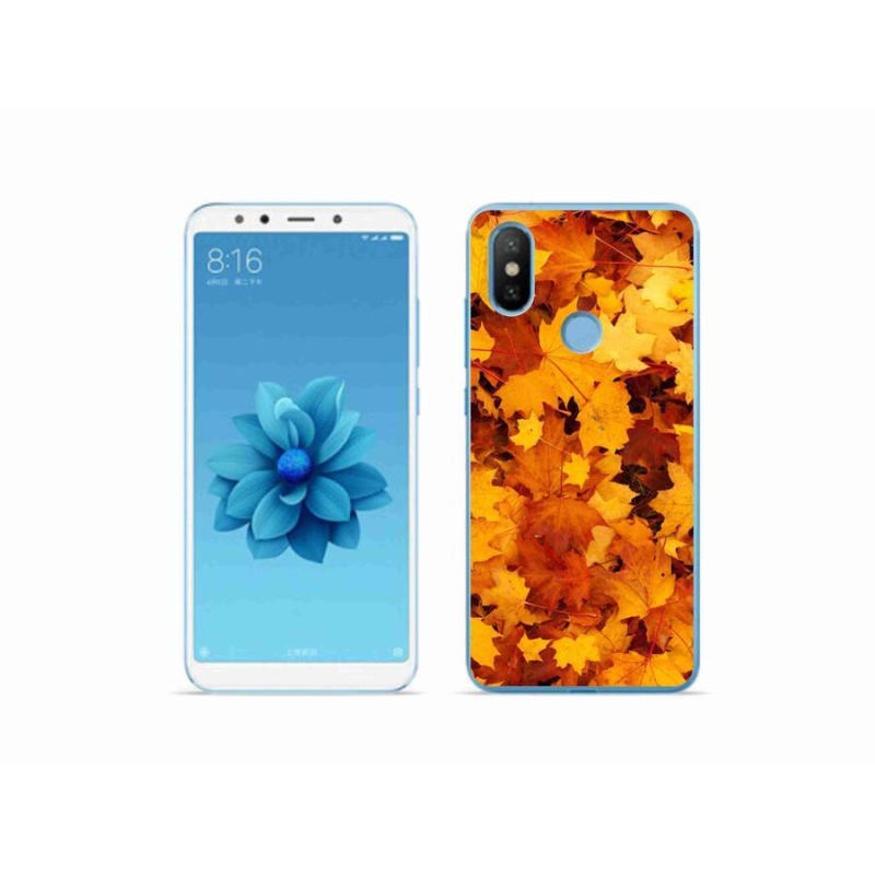 Gelový kryt mmCase na mobil Xiaomi Mi A2 - javorové listy
