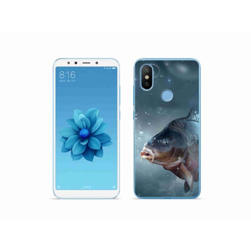 Gelový kryt mmCase na mobil Xiaomi Mi A2 - kapr a bublinky