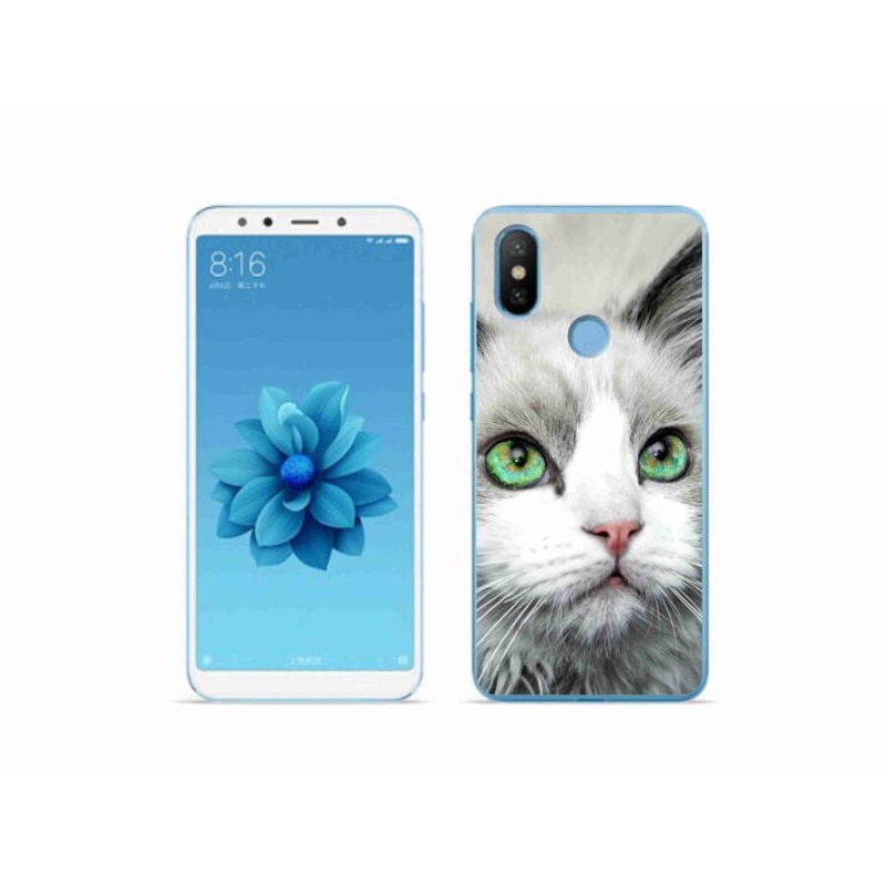 Gelový kryt mmCase na mobil Xiaomi Mi A2 - kočičí pohled