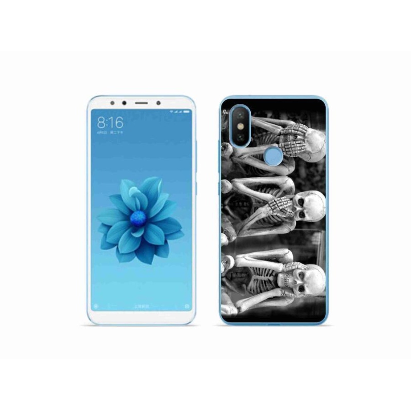 Gelový kryt mmCase na mobil Xiaomi Mi A2 - kostlivci