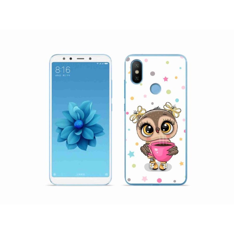 Gelový kryt mmCase na mobil Xiaomi Mi A2 - kreslená sovička