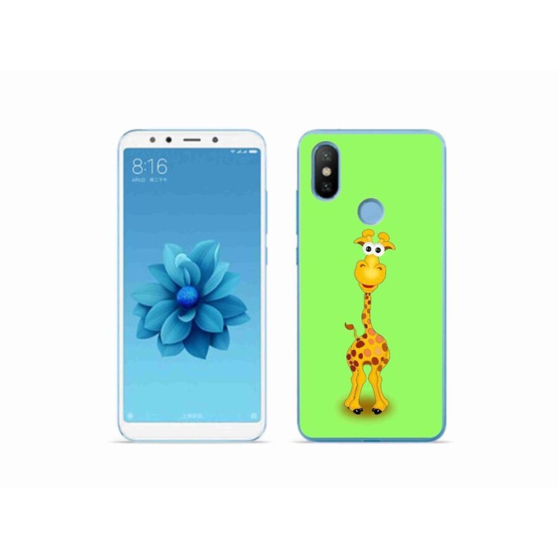 Gelový kryt mmCase na mobil Xiaomi Mi A2 - kreslená žirafa