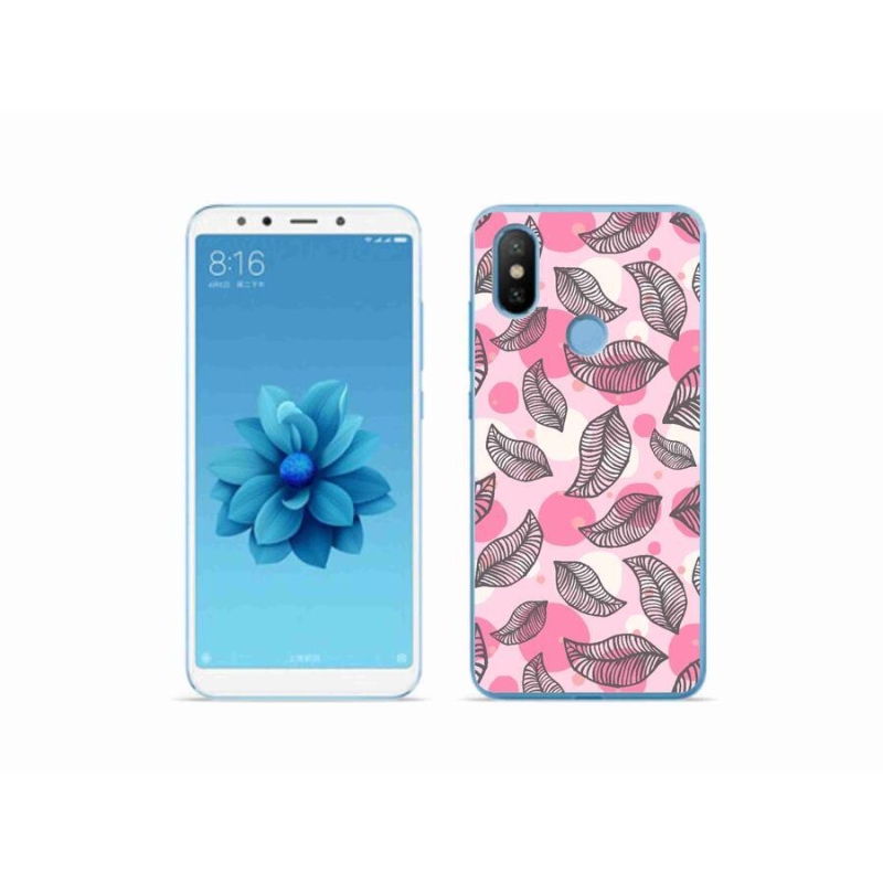 Gelový kryt mmCase na mobil Xiaomi Mi A2 - kreslené padající listy