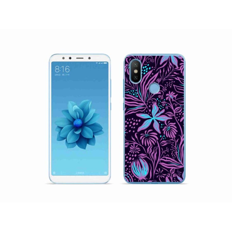 Gelový kryt mmCase na mobil Xiaomi Mi A2 - květiny 2