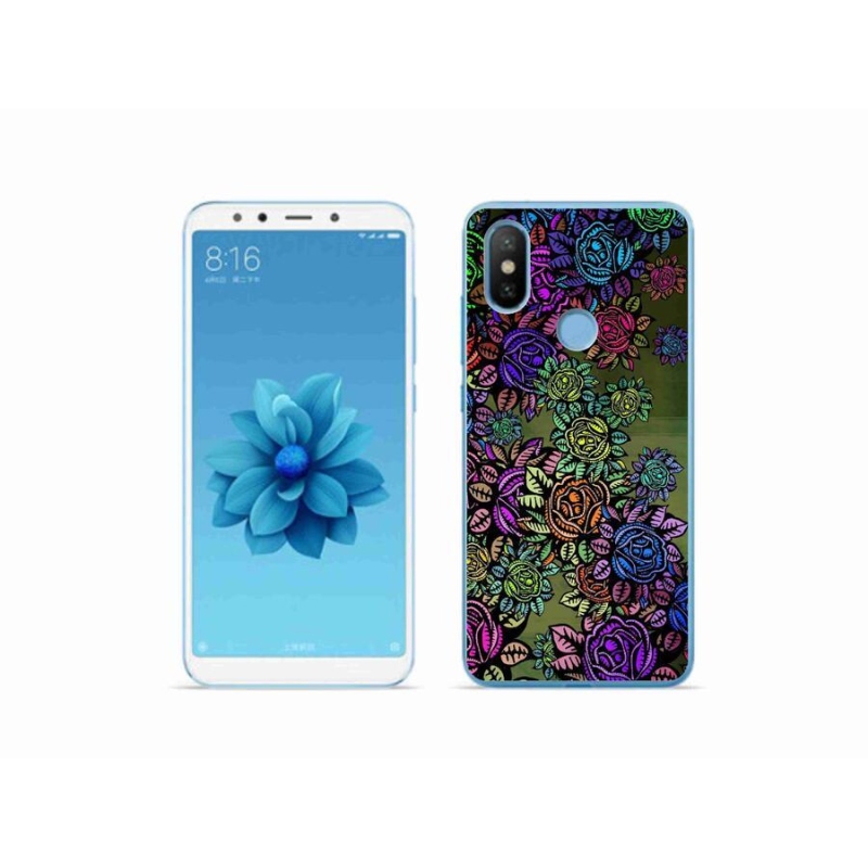 Gelový kryt mmCase na mobil Xiaomi Mi A2 - květiny 6