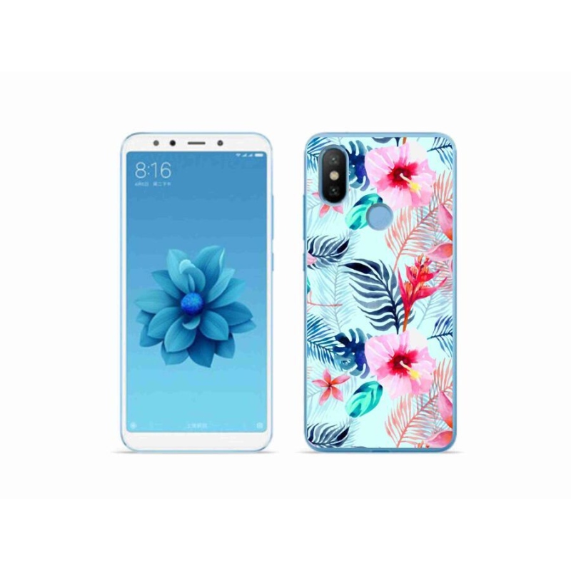 Gelový kryt mmCase na mobil Xiaomi Mi A2 - květiny