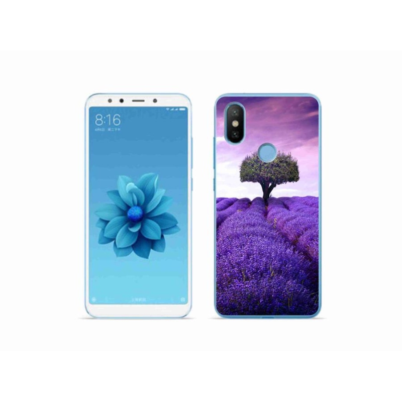 Gelový kryt mmCase na mobil Xiaomi Mi A2 - levandulová louka