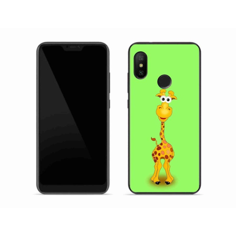 Gelový kryt mmCase na mobil Xiaomi Mi A2 Lite - kreslená žirafa