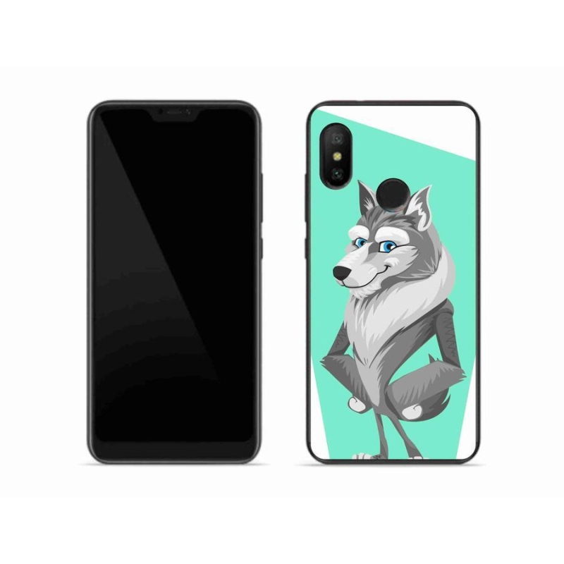 Gelový kryt mmCase na mobil Xiaomi Mi A2 Lite - kreslený vlk
