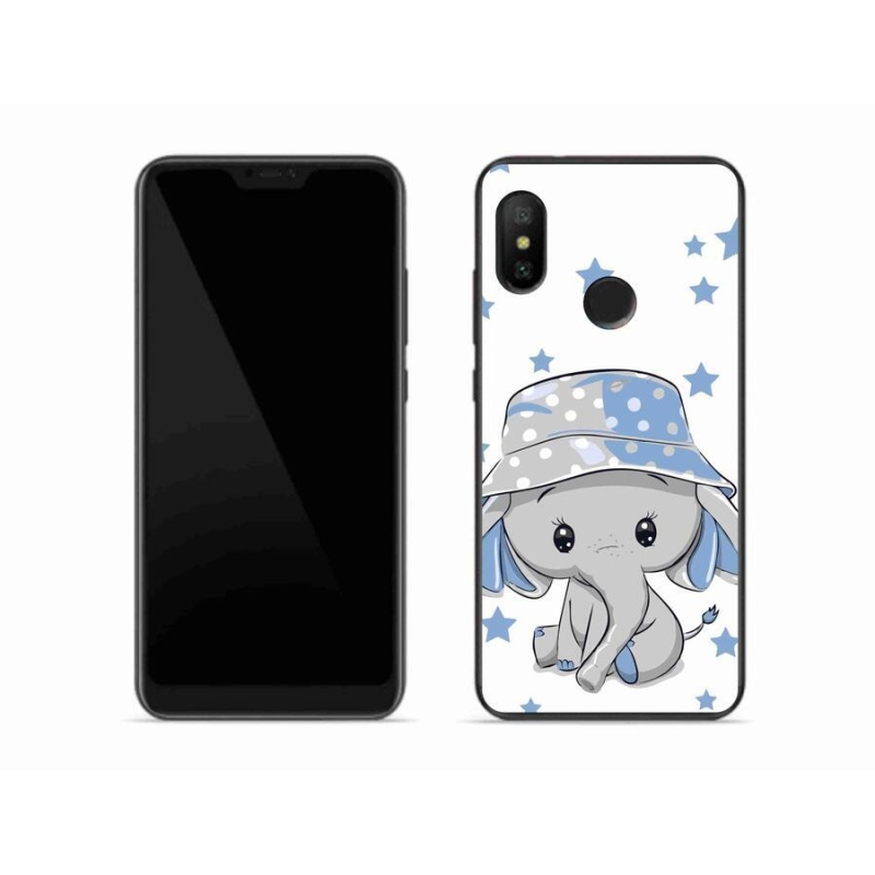 Gelový kryt mmCase na mobil Xiaomi Mi A2 Lite - modrý slon