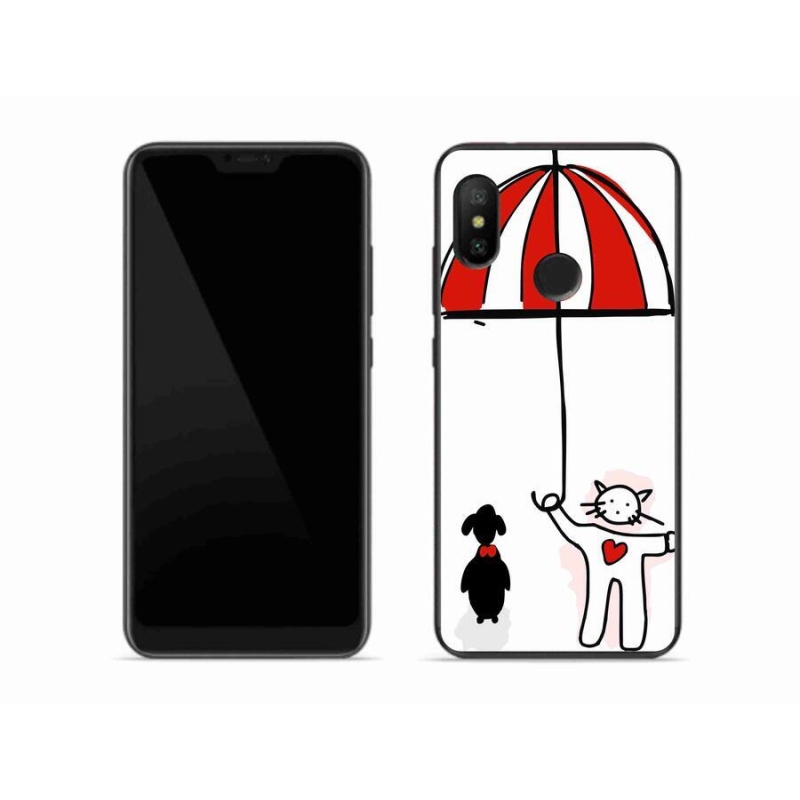 Gelový kryt mmCase na mobil Xiaomi Mi A2 Lite - pejsek a kočička