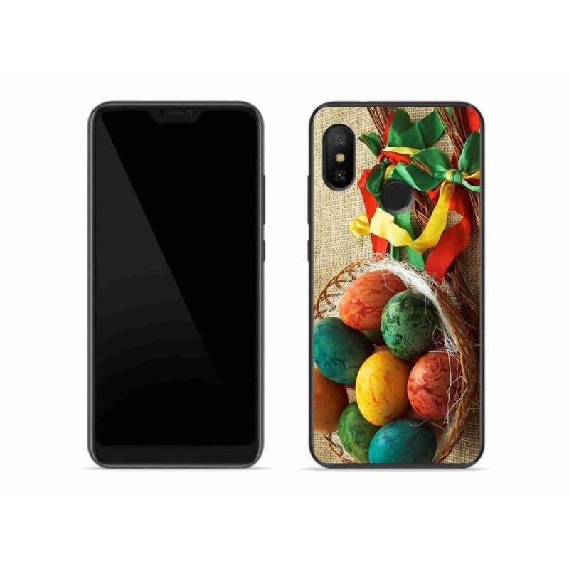 Gelový kryt mmCase na mobil Xiaomi Mi A2 Lite - pomlázky a vajíčka
