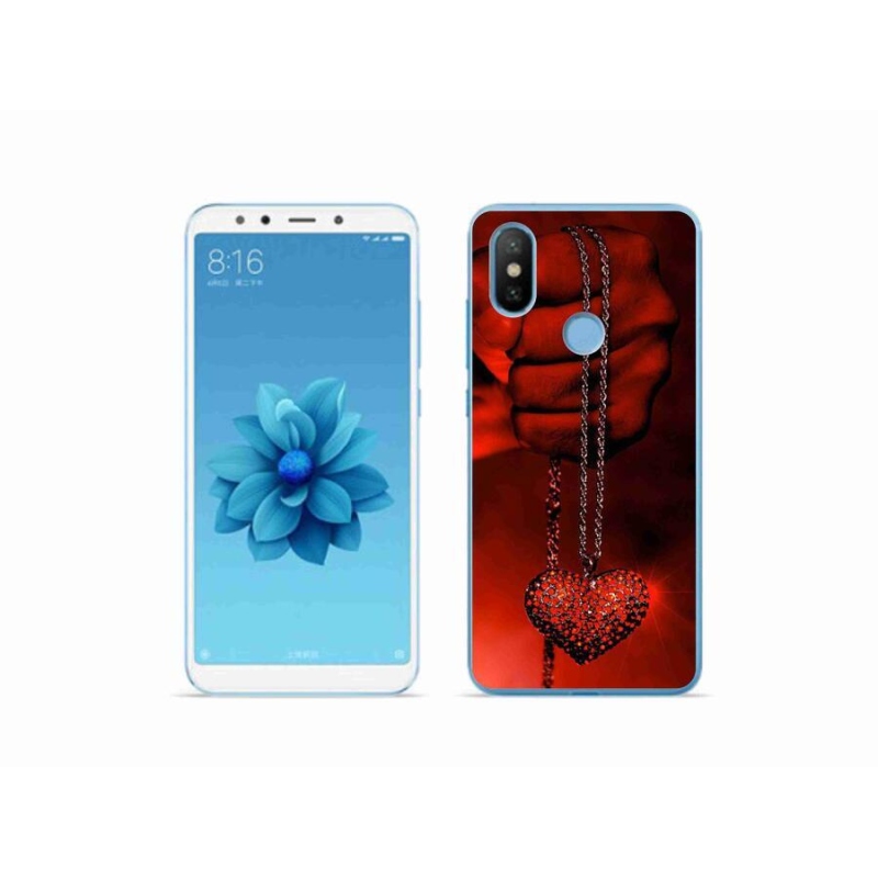 Gelový kryt mmCase na mobil Xiaomi Mi A2 - náhrdelník