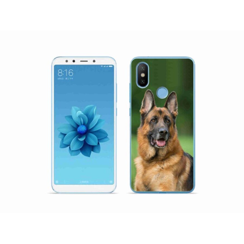 Gelový kryt mmCase na mobil Xiaomi Mi A2 - německý ovčák
