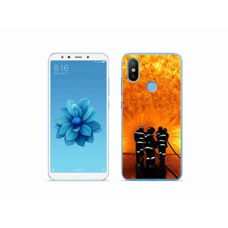Gelový kryt mmCase na mobil Xiaomi Mi A2 - požár