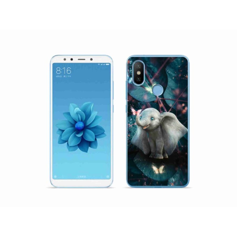 Gelový kryt mmCase na mobil Xiaomi Mi A2 - roztomilý slon