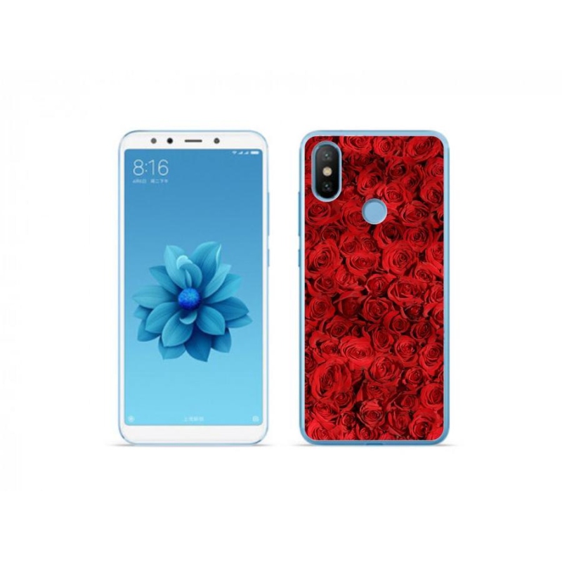 Gelový kryt mmCase na mobil Xiaomi Mi A2 - růže