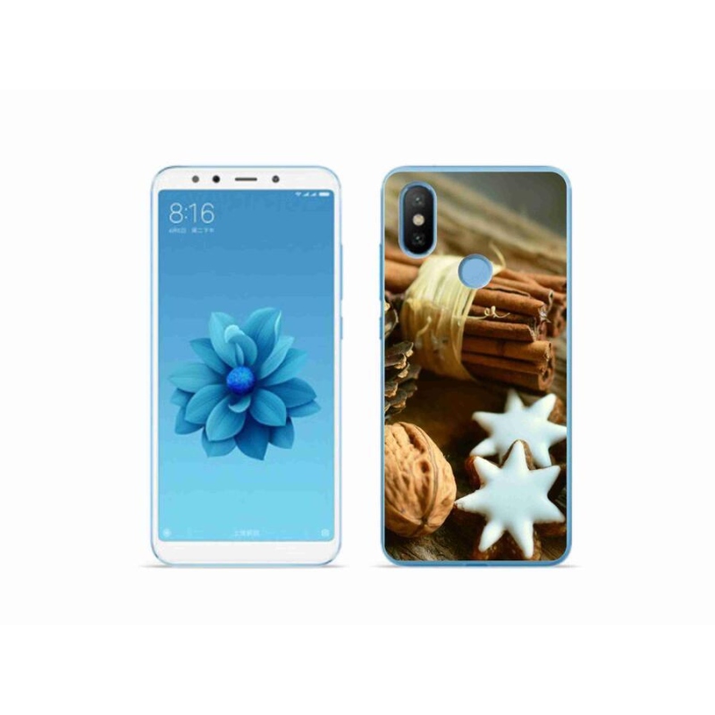 Gelový kryt mmCase na mobil Xiaomi Mi A2 - skořice a perníčky