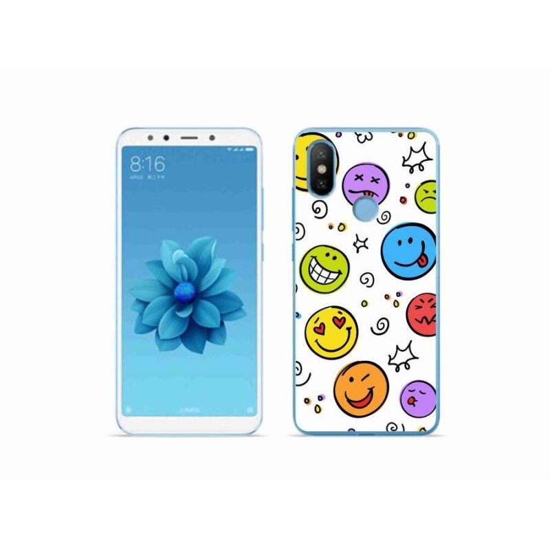 Gelový kryt mmCase na mobil Xiaomi Mi A2 - smajlíci
