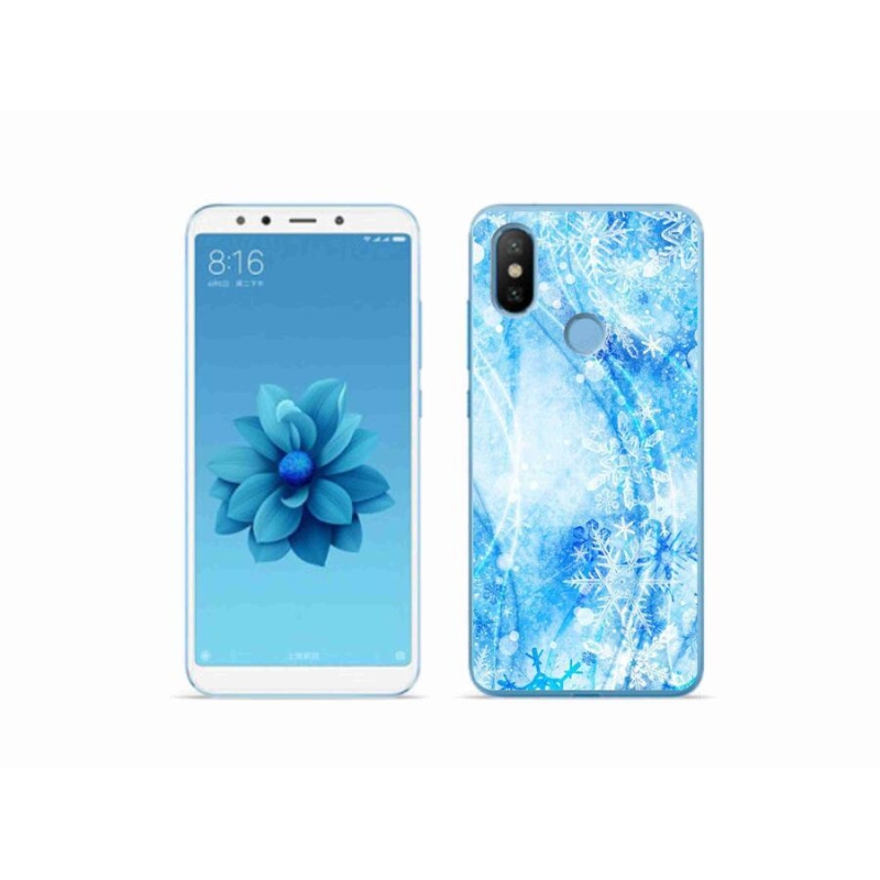 Gelový kryt mmCase na mobil Xiaomi Mi A2 - sněhové vločky